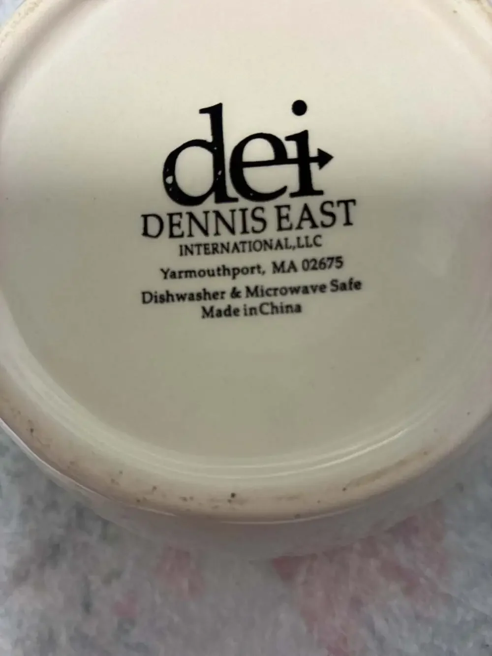 Dennis East International DEI Snowman Christmas Holiday Ceramic Dip Bowl Dish